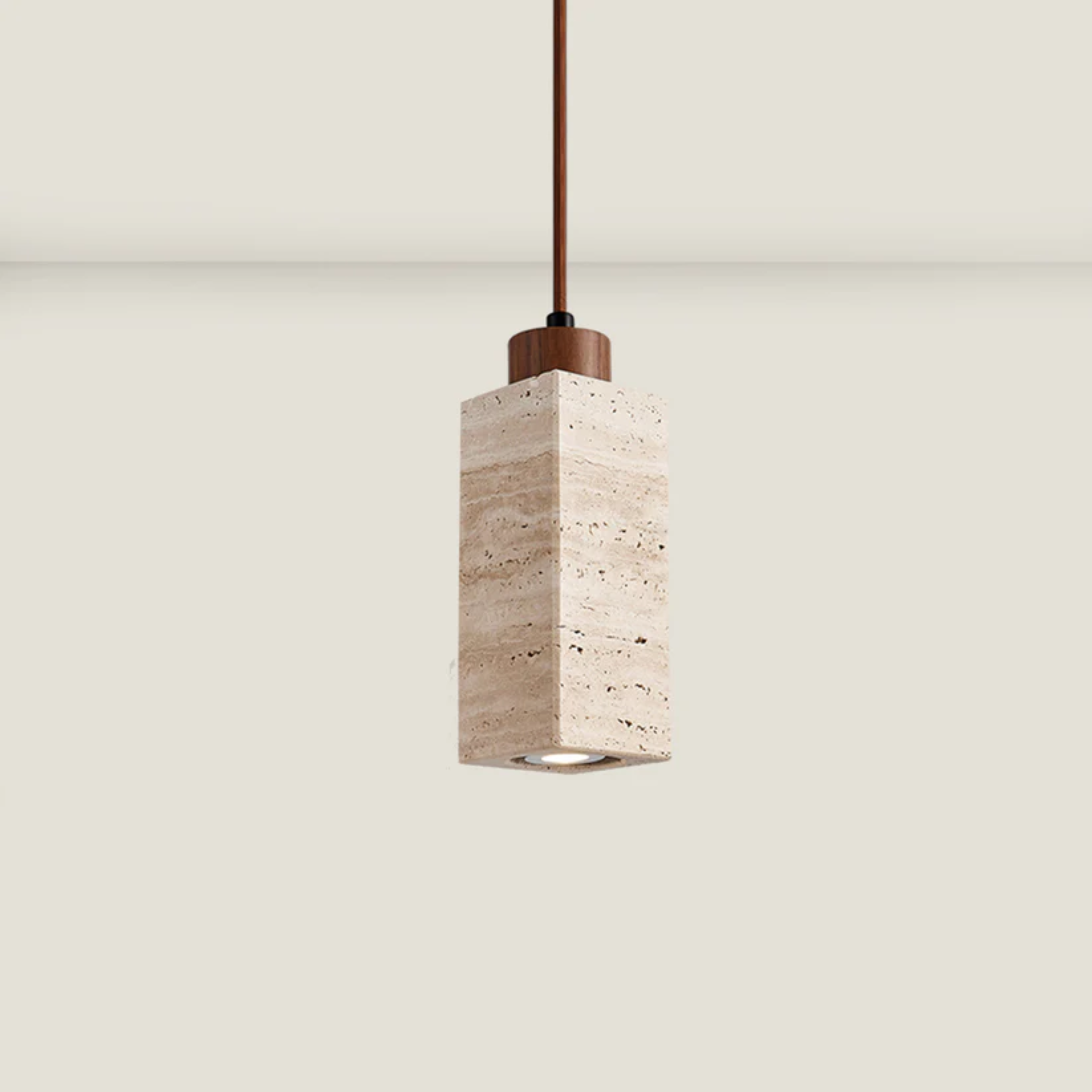 Travertine Stone Pendant Light
