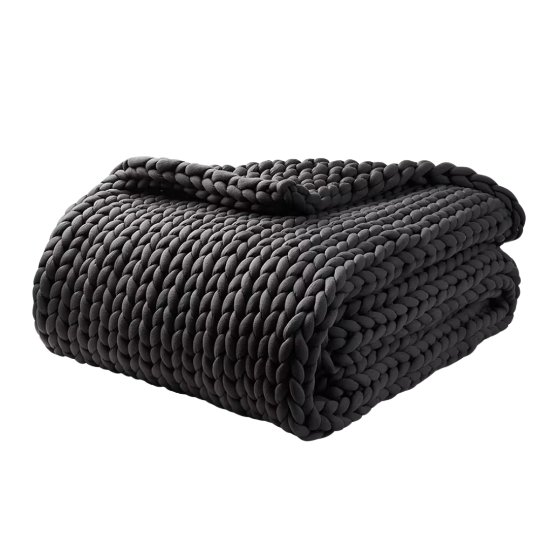 Thick Braided Knit Blanket