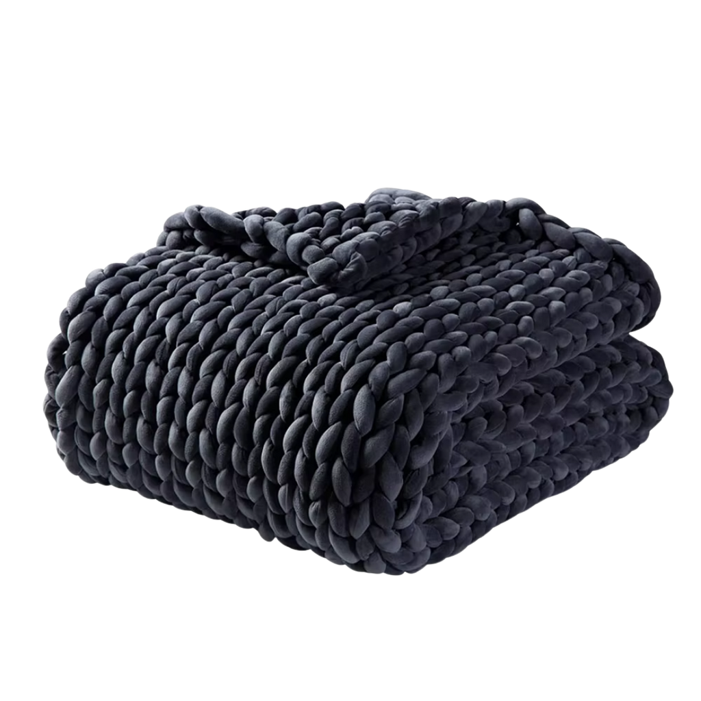 Thick Braided Knit Blanket