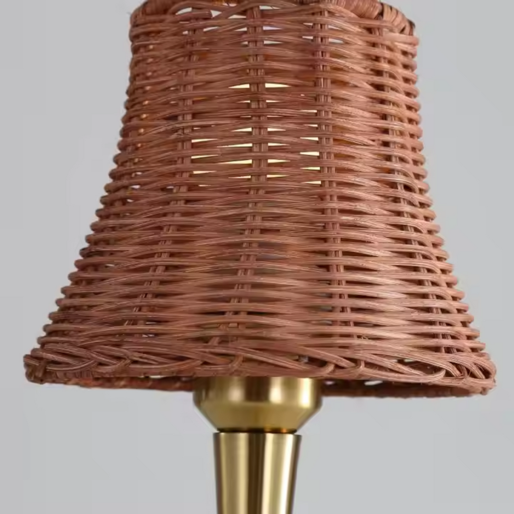 Rattan Glow Touch Table Lamp