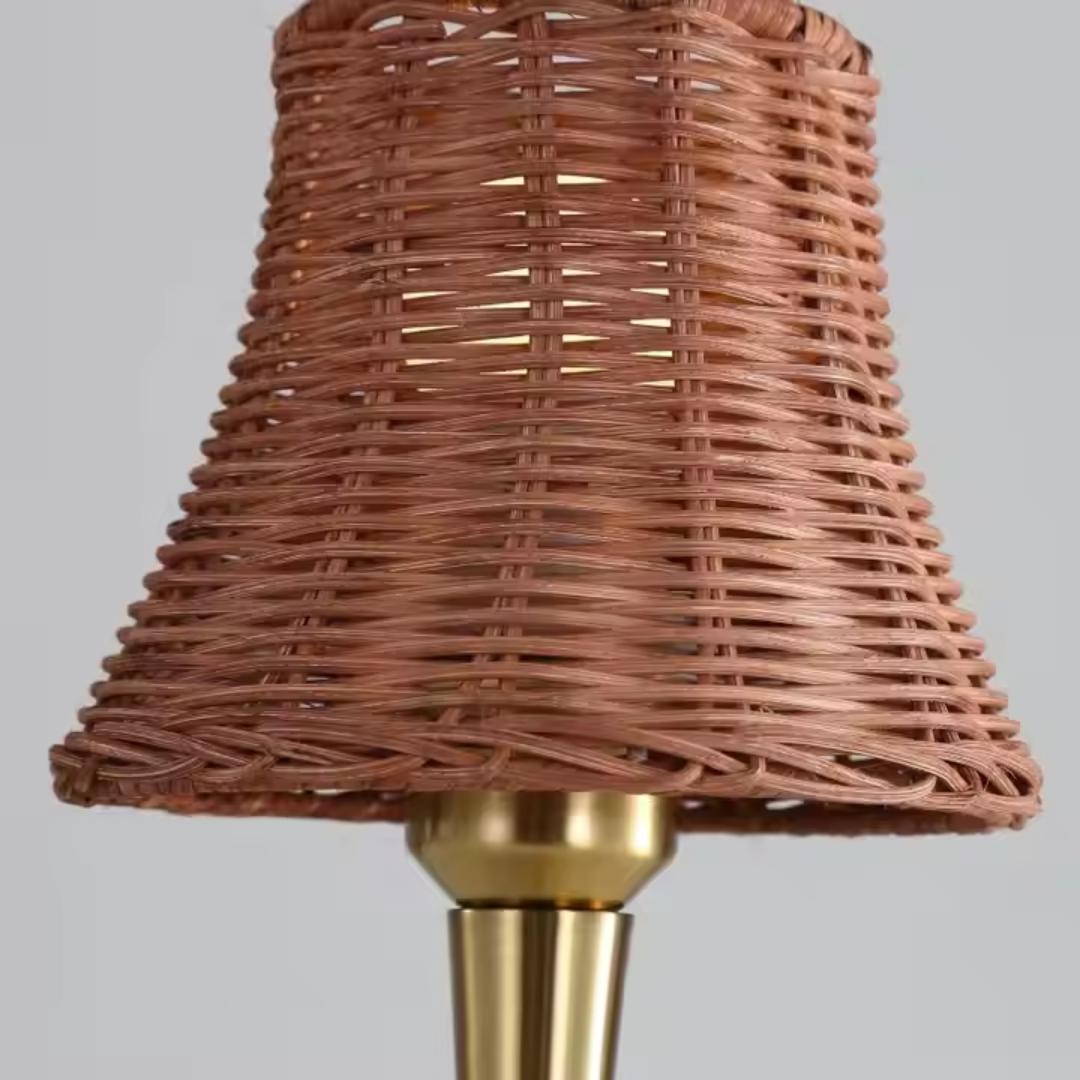Rattan Glow Touch Table Lamp