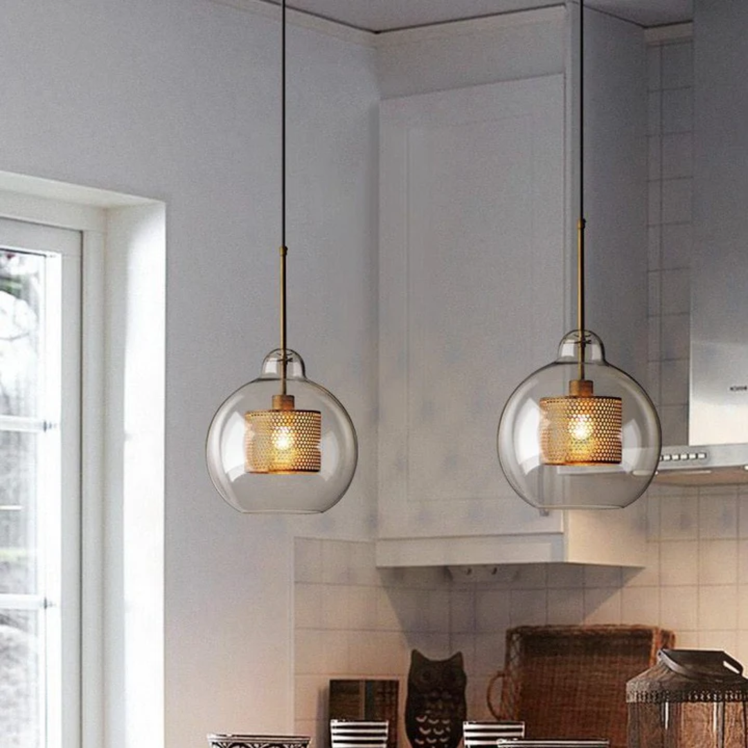 Vintage-Inspired Wrought Iron Ceiling Light