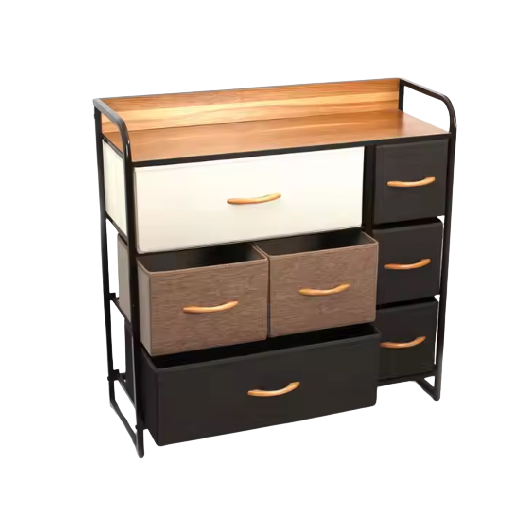 Drawer Chest Tower Unit – Fabric Storage for Bedroom