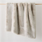 Faux Fur Chinchilla Throw