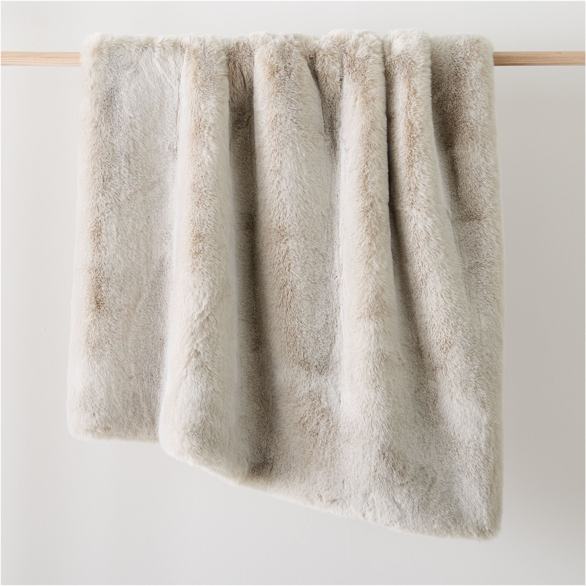 Faux Fur Chinchilla Throw