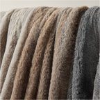 Faux Fur Chinchilla Throw