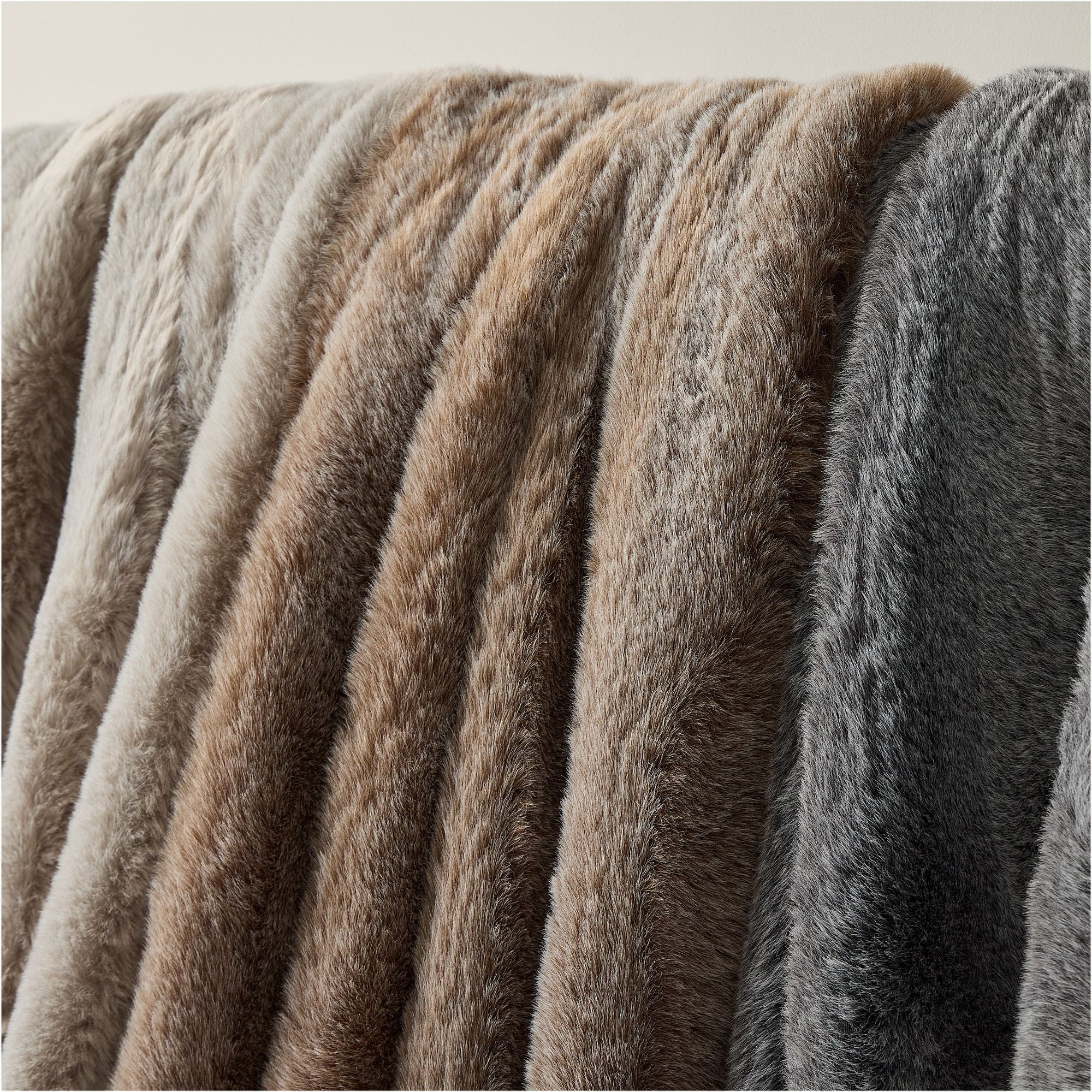 Faux Fur Chinchilla Throw