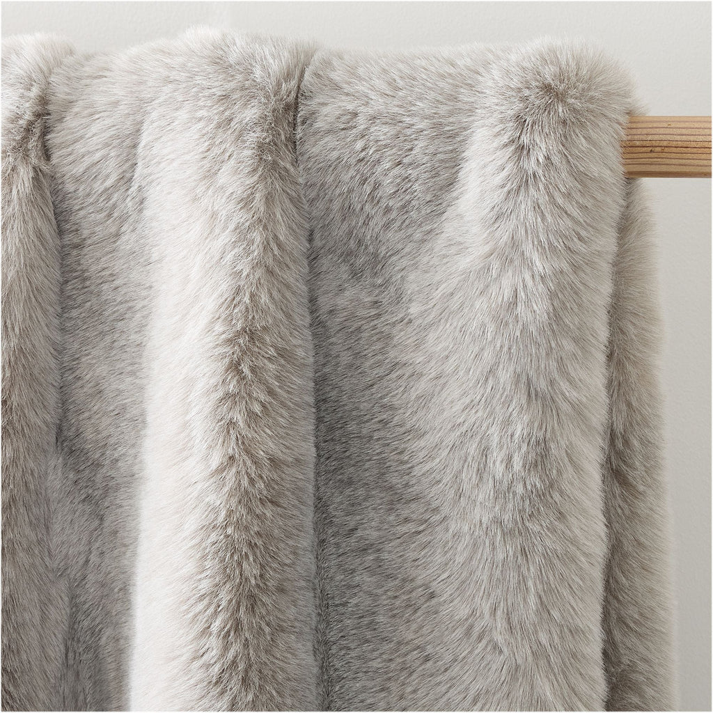Faux Fur Chinchilla Throw
