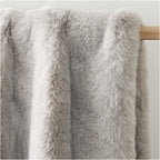 Faux Fur Chinchilla Throw