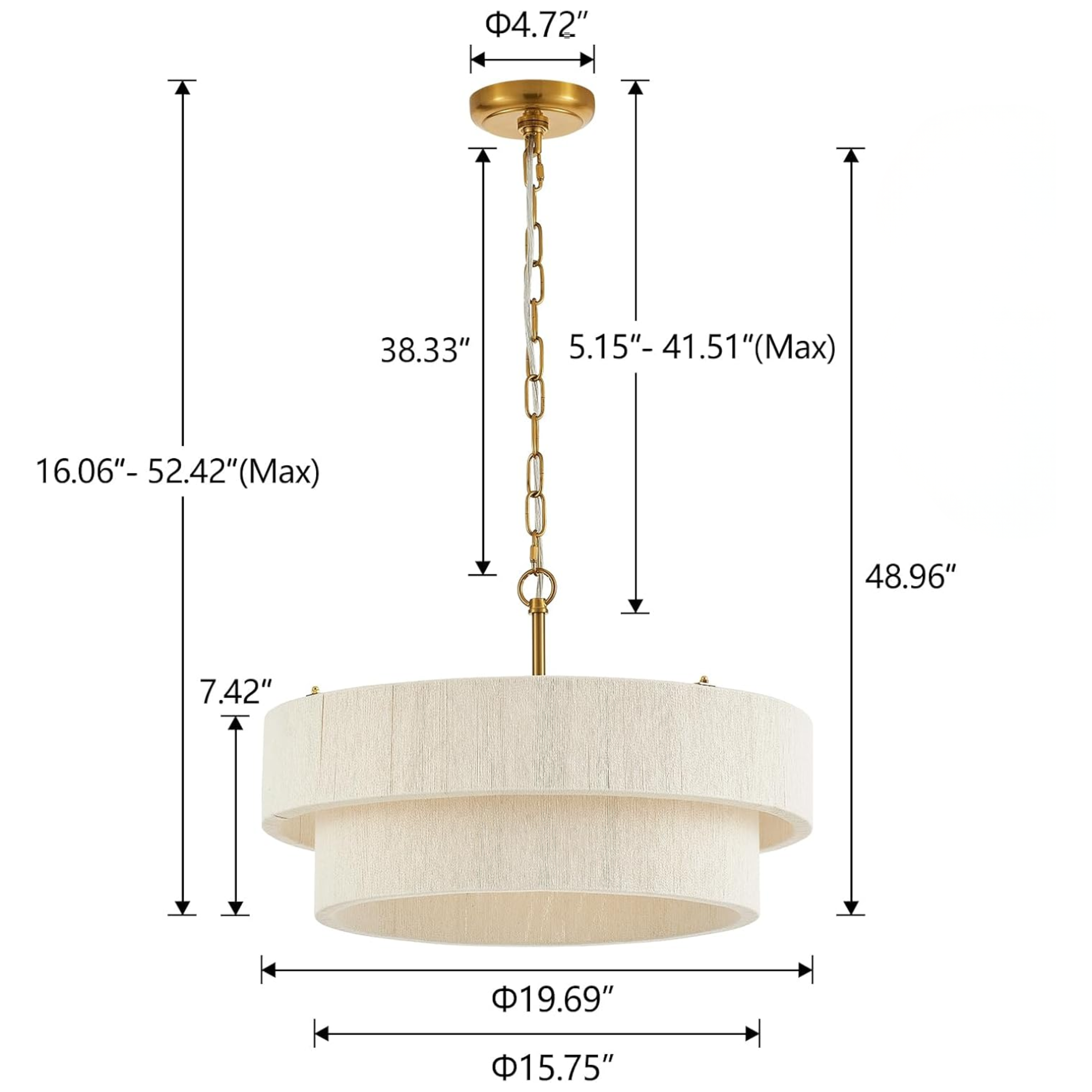 The Aurelia Drum Chandelier