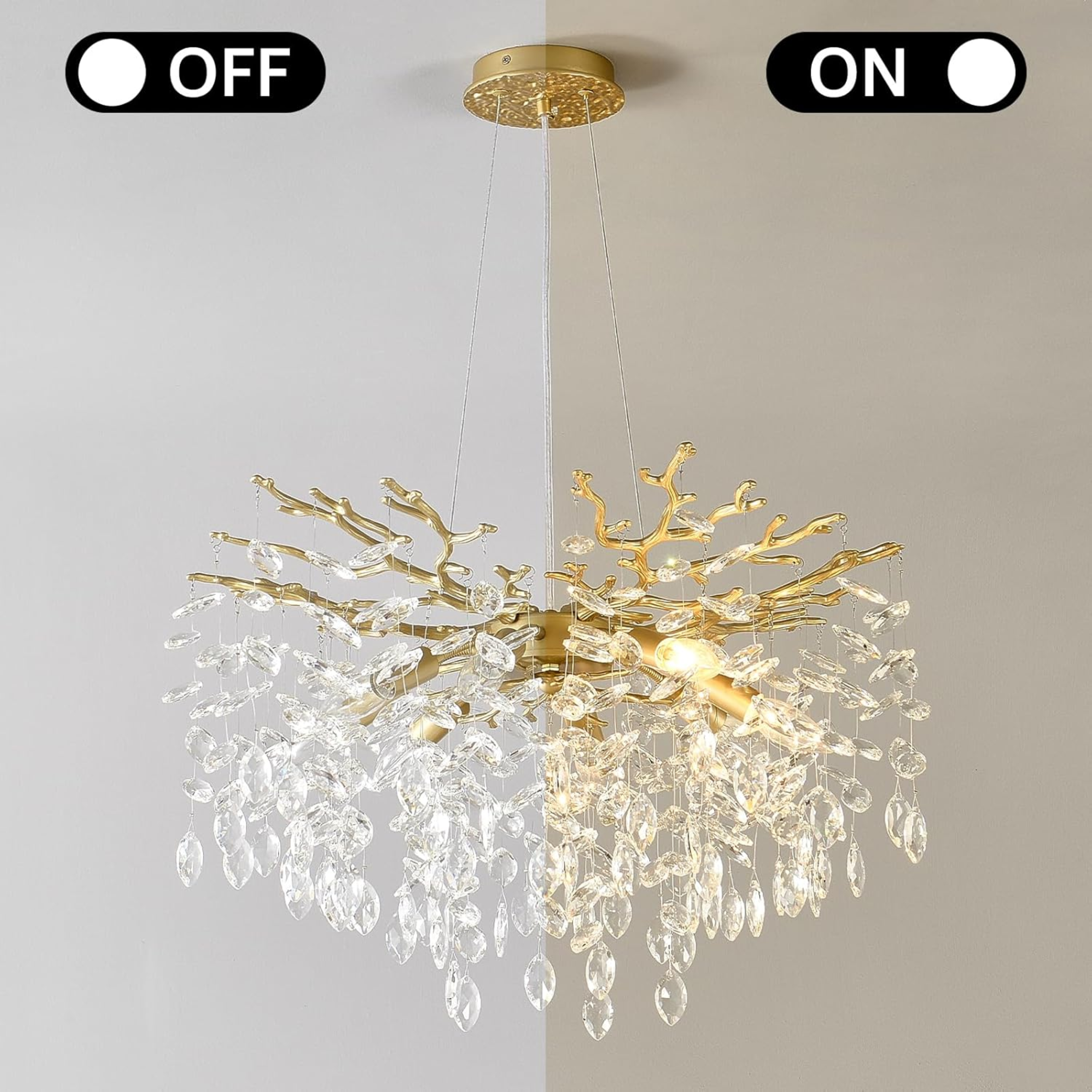 The Golden Willow Chandelier