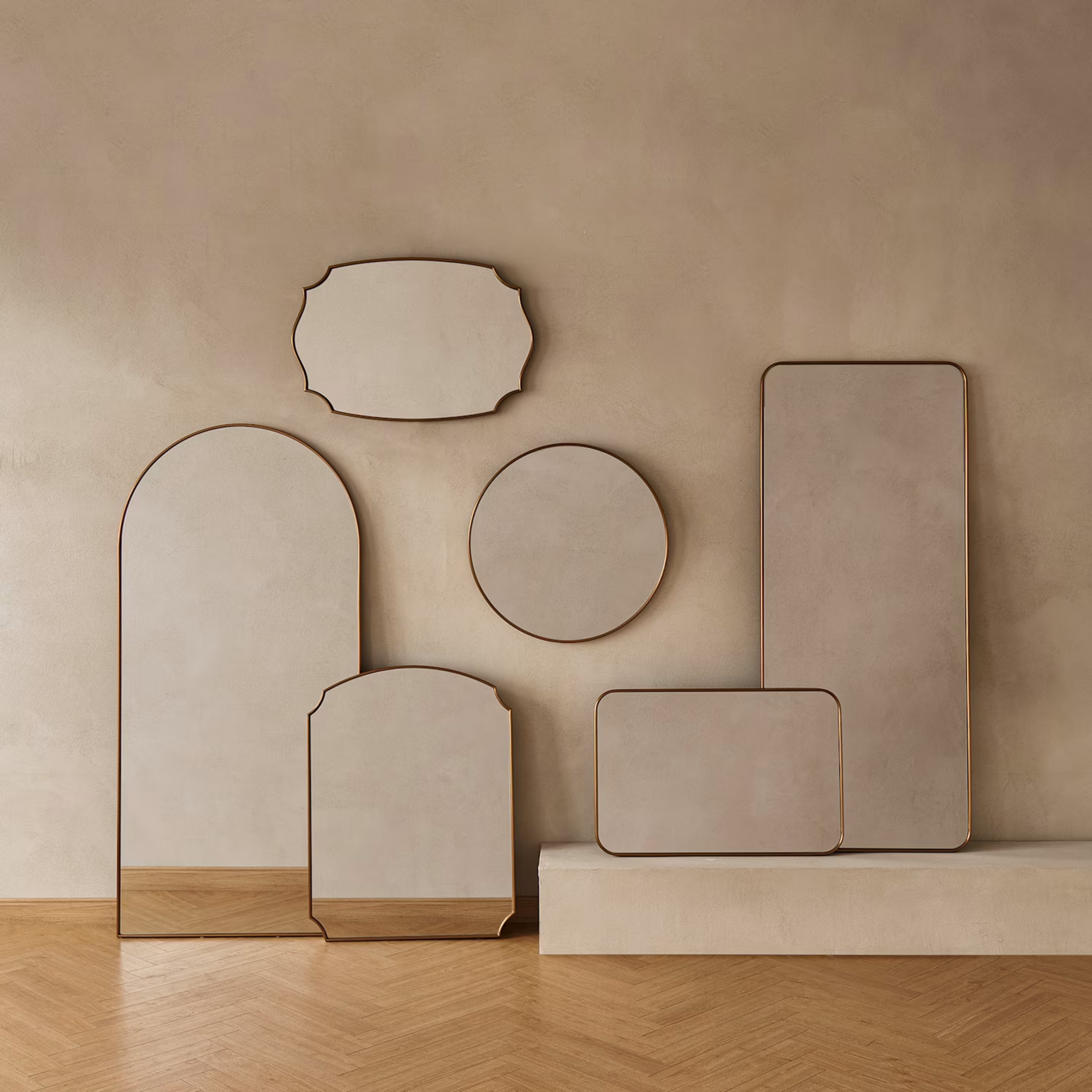 The Nouveau Crest Mirror