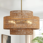 The Palma Woven Chandelier