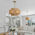 The Palma Woven Chandelier