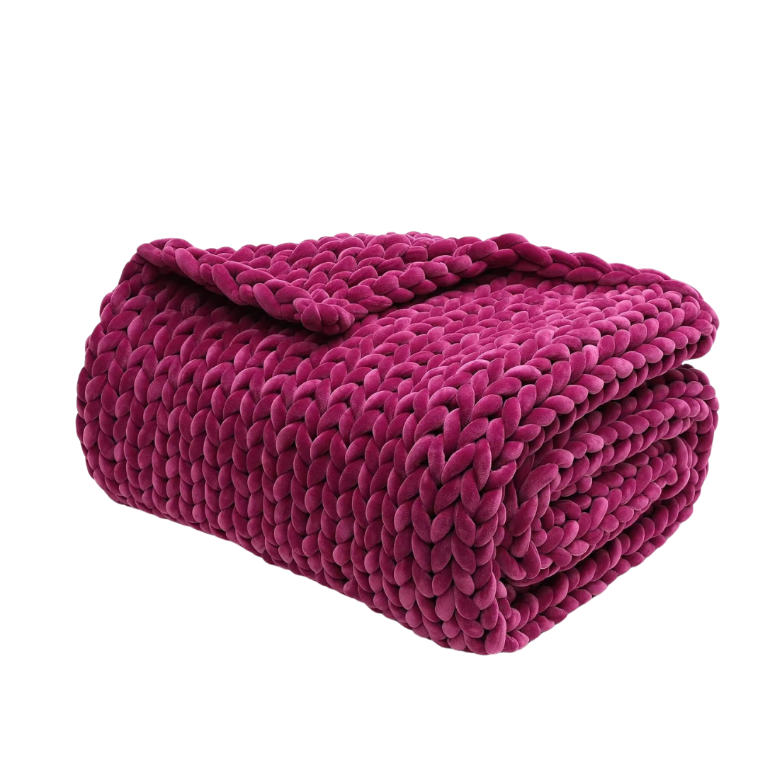 Thick Braided Knit Blanket