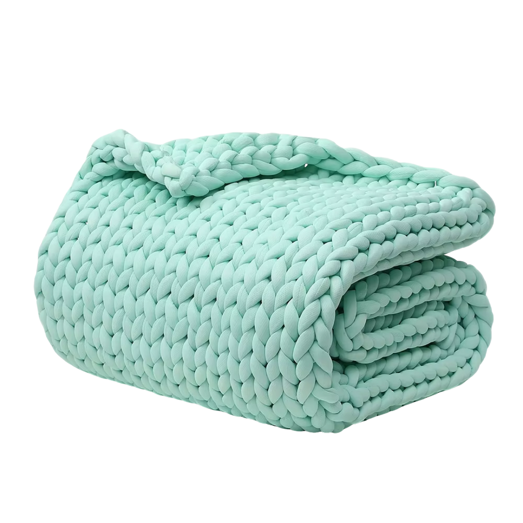 Thick Braided Knit Blanket