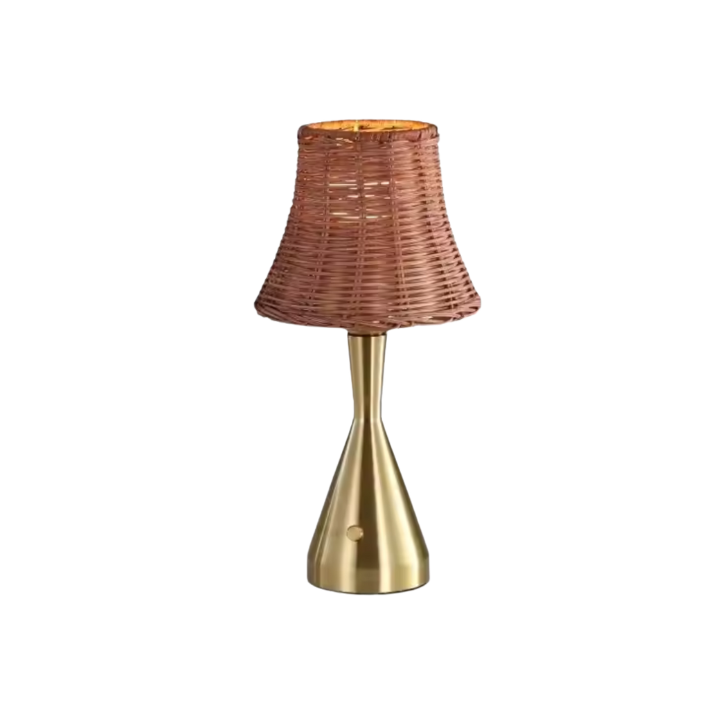 Rattan Glow Touch Table Lamp